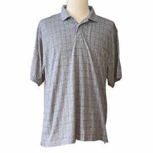 George Mens Heather Gray Gray Polo Shirt